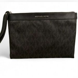 Michael Kors Large Black Wristlet Pouch Handbag